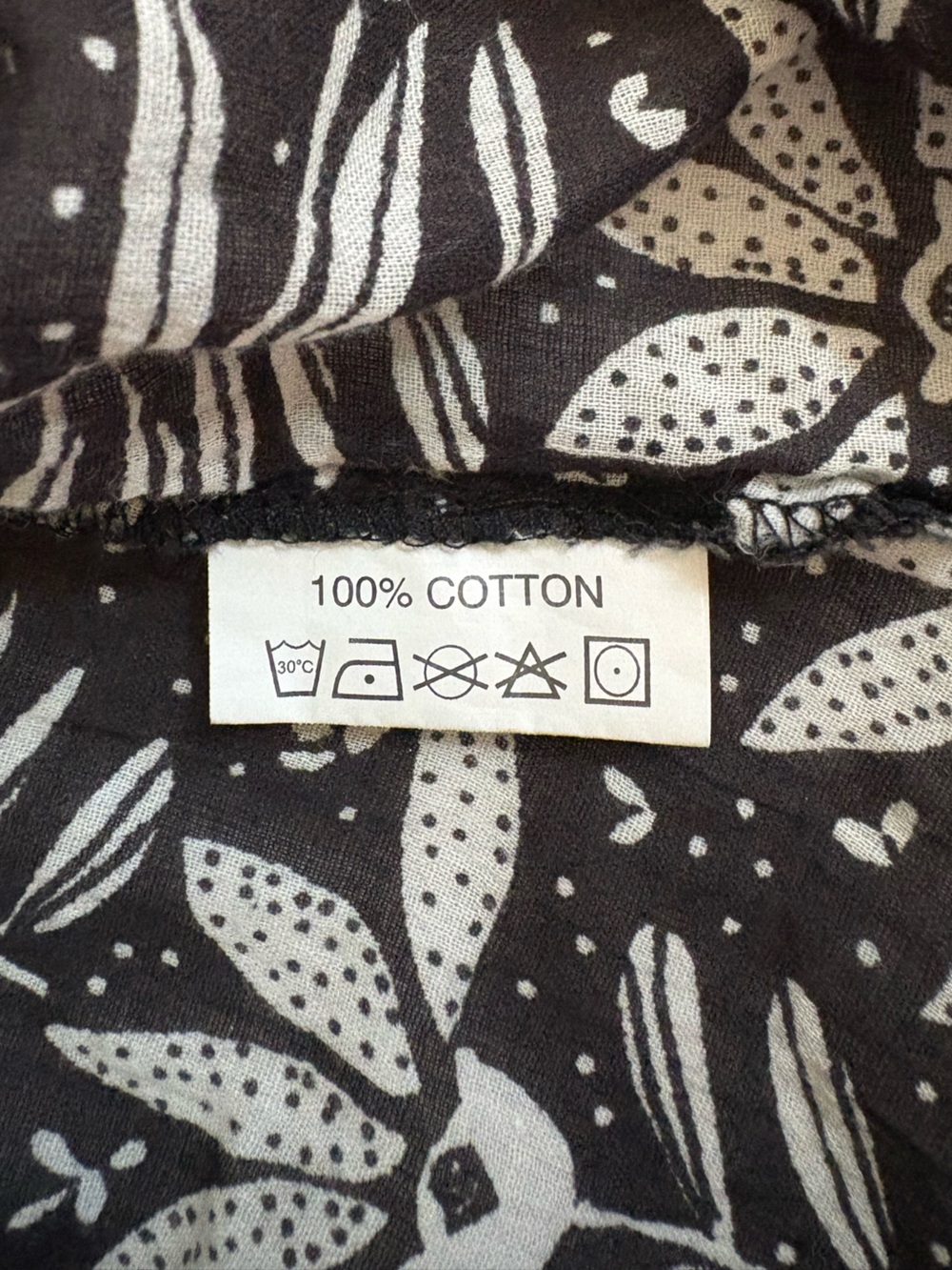 Rockflowerpaper lightweight 100% Cotton V-Neck Tunic Flower Print Size L - Picture 6 of 11